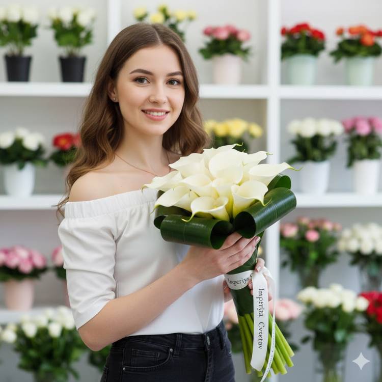 Букет из калл "Чудесное настроение" Букет из калл "Чудесное настроение"