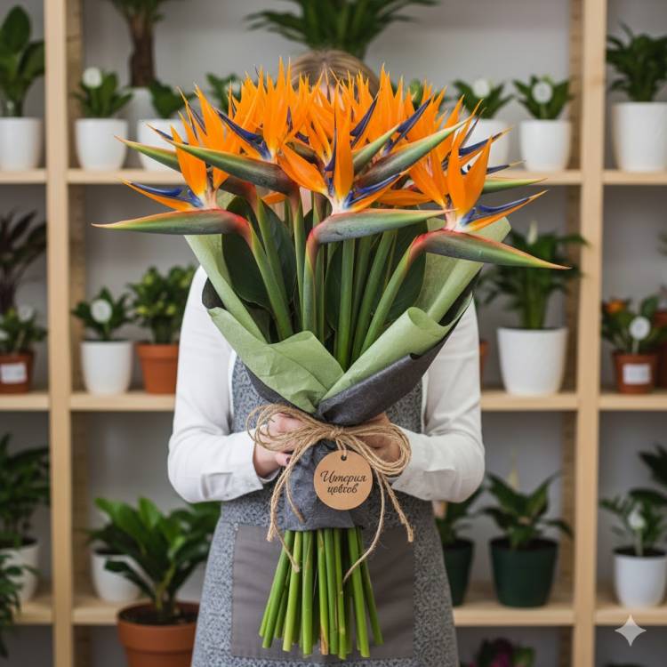 Букет из Стрелиций 9шт Букет из Стрелиций 9шт