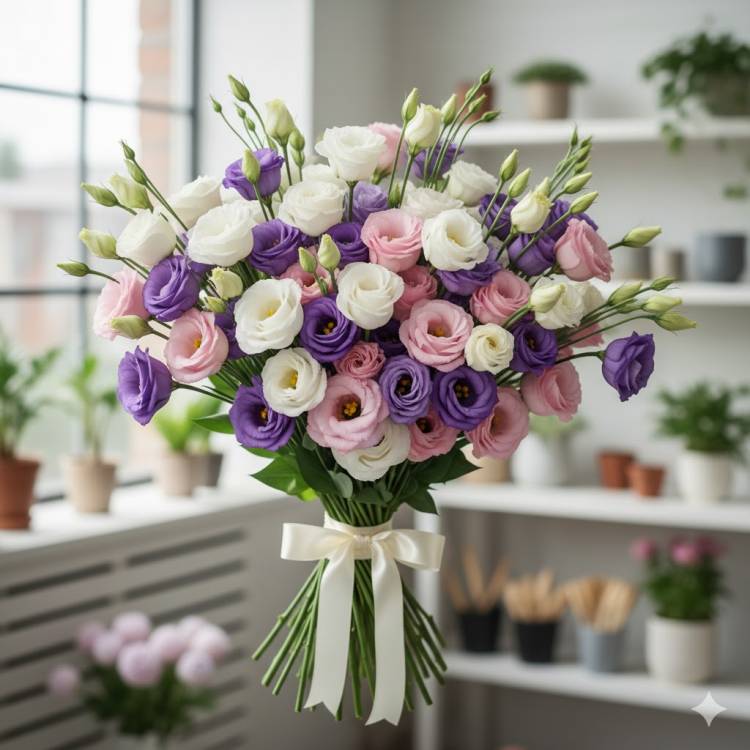 Букет из Лизиантусов Букет из Лизиантусов