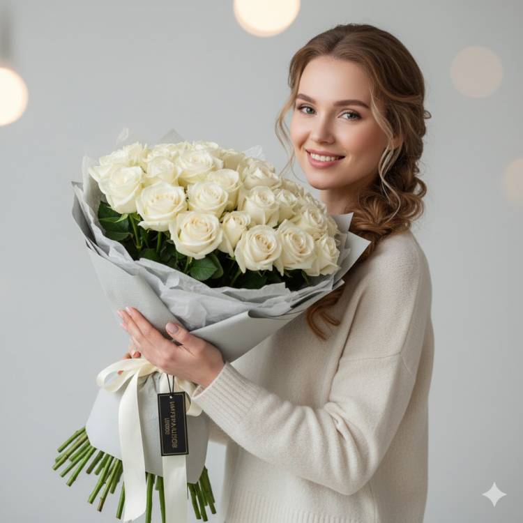 Розы Avalanche "Безупречная Нежность" 15шт Розы Avalanche "Безупречная Нежность" 15шт