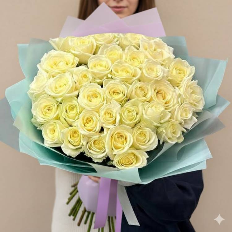 Розы Tiffany "Белоснежное Очарование" Розы Tiffany "Белоснежное Очарование"