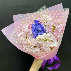 Букет с гиацинтами "Нежность"
